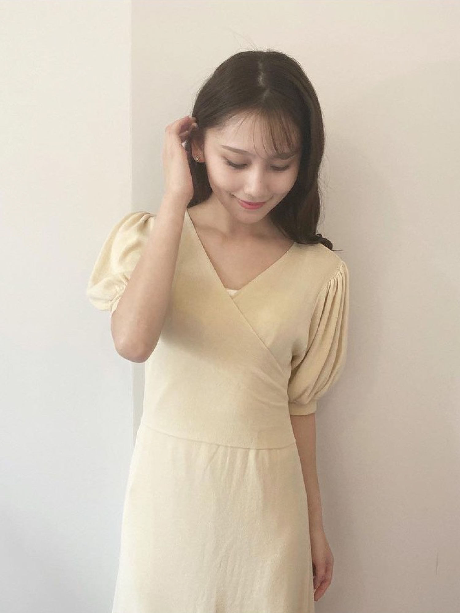 21年最新海外 Haluhiroine ハルヒロイン カシュクールリブニットワンピース 在庫有 21年最新海外 Haluhiroine ハルヒロイン カシュクールリブニットワンピース 在庫有