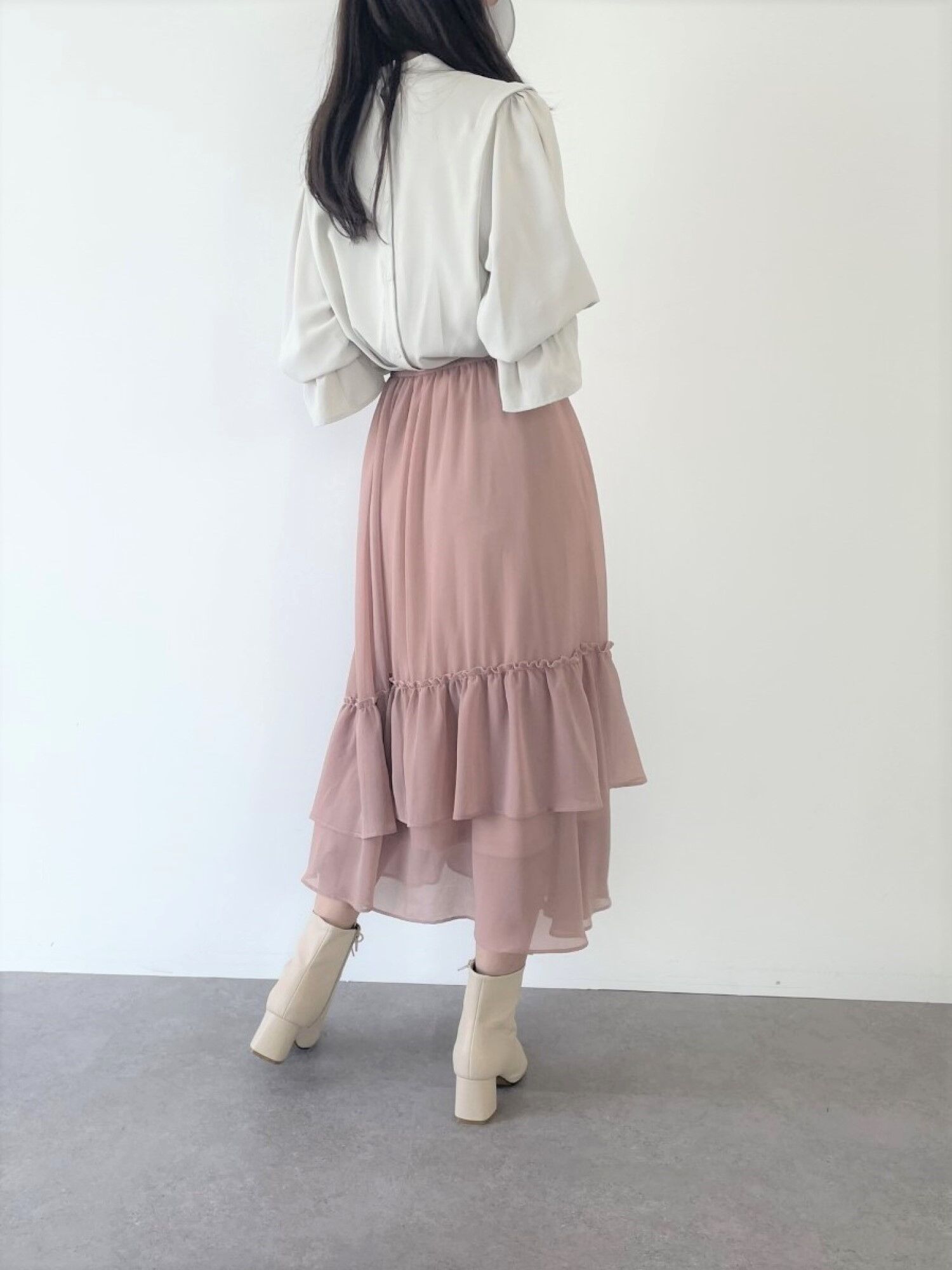日本販売 kolor プリーツ ドッキング スカート / ボンディング