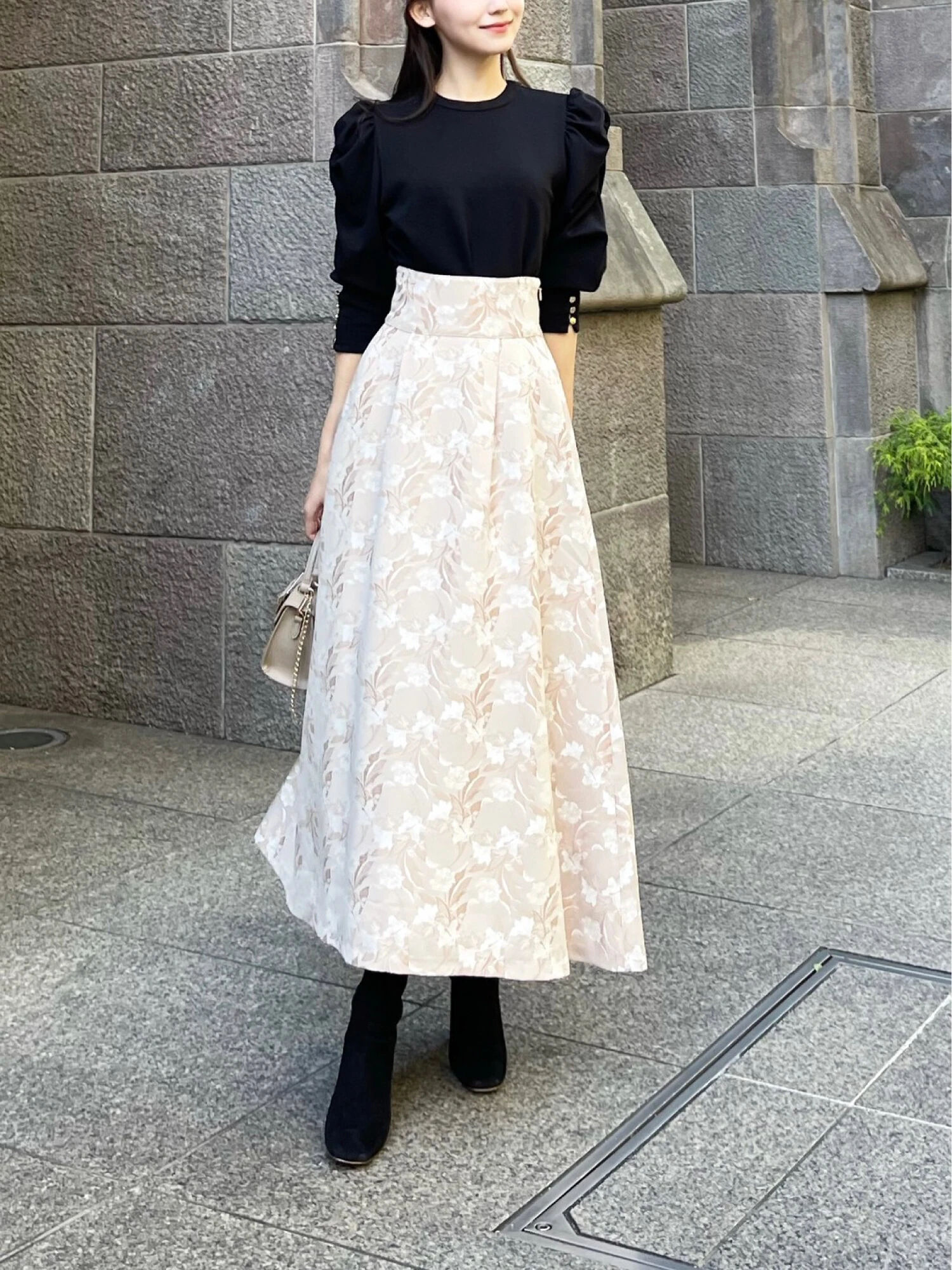 ハルヒロイン フラワージャガードスカート - レディースファッション