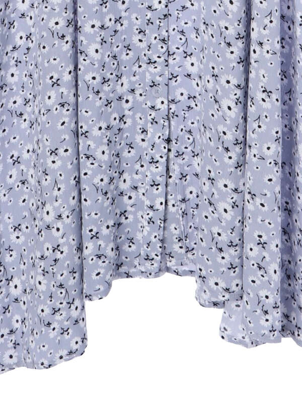 再入荷 大きいサイズ バンドカラーギャザーシャツワンピース フラワー Slurr スラー のレディースワンピース Ca11l0h10 ファッション通販のstripe Club