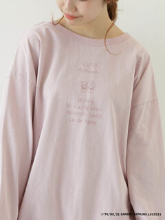 Sanrio Characters トップス アイボリー ベージュ グレイッシュブルー グレイッシュピンク Slurr スラー のレディースカットソー Cc11l1c0100 ファッション通販のstripe Club