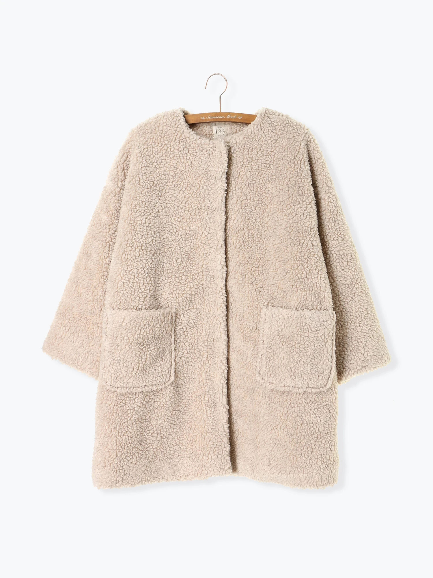 ボアコート グレー ベージュ モカ Sm2 サマンサモスモス のレディースコート F0187i30096 ファッション通販のstripe Club