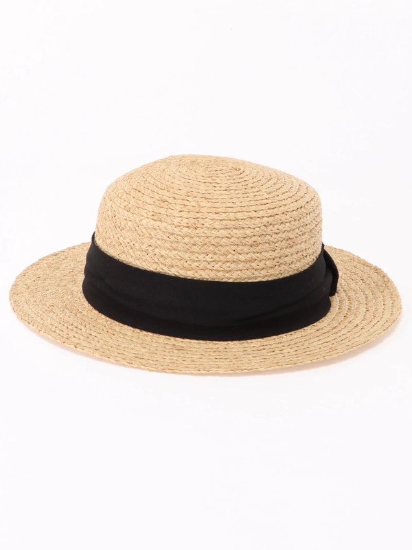 ラフィアカンカン帽 ブラック モカ Sm2 サマンサモスモス のレディースハット 帽子 Fb91l3j0160 ファッション通販のstripe Club