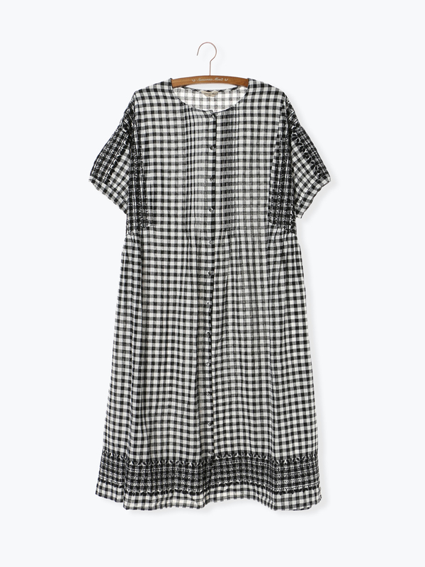 綿麻刺繍ワンピース オフホワイト ブラック モカ Sm2 サマンサモスモス のレディースワンピース Fb96l0h0960 ファッション通販のstripe Club