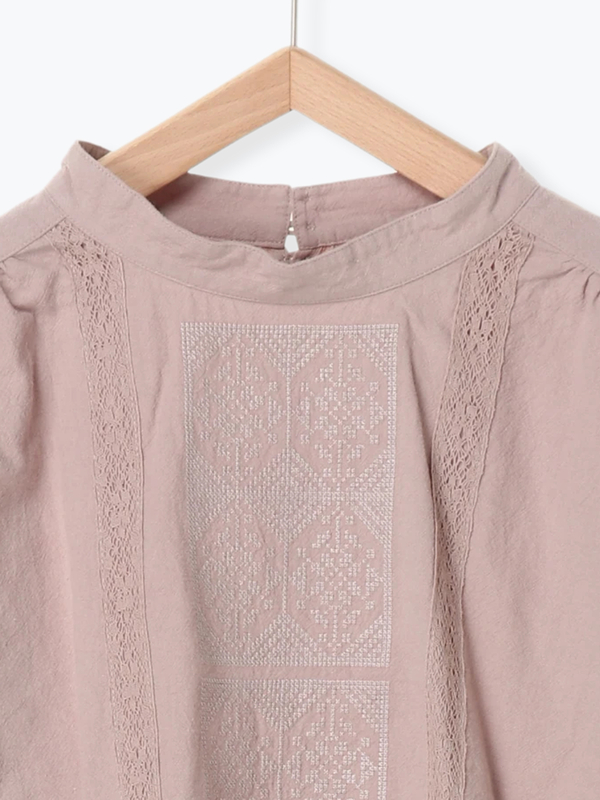 レース刺繍ブラウス アイボリー ブラック モカ Sm2 サマンサモスモス のレディースシャツ ブラウス Fb07l0a0660 ファッション通販のstripe Club