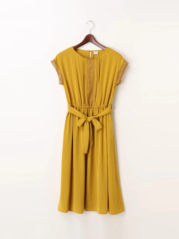 ヴィンテージサテンレースワンピース ネイビー Te Chichi テチチ のレディースワンピース F1186h ファッション通販のstripe Club