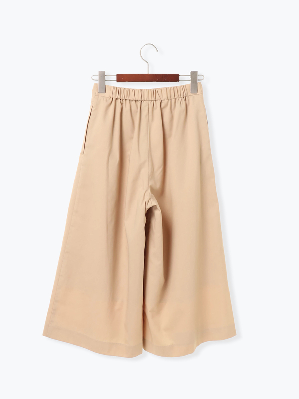 アウトレット 古着 タックガウチョパンツ オフホワイト ベージュ