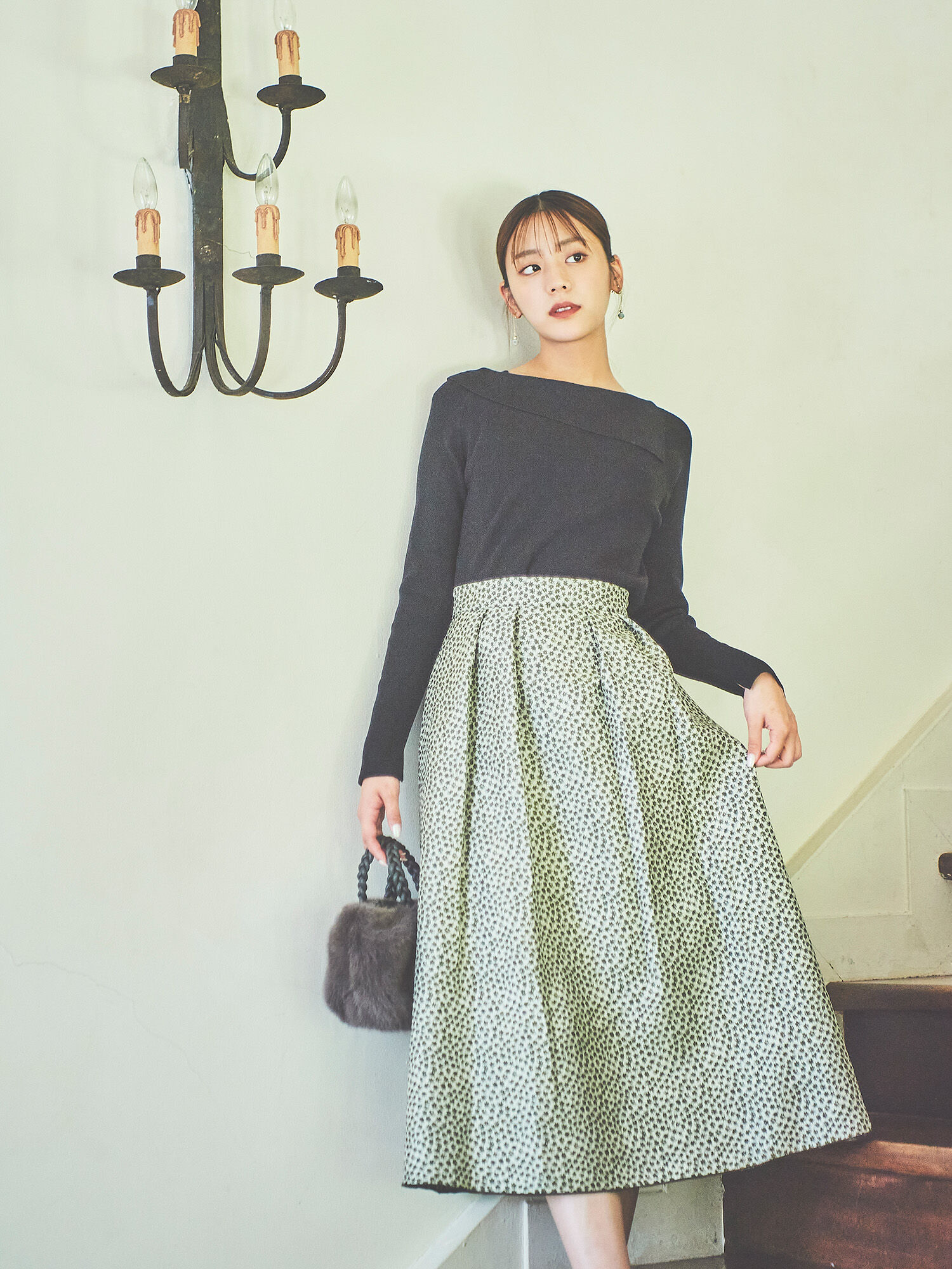フラワージャカードリバーシブルスカート / Te chichi(テチチ)のスカート ファッション通販のSTRIPE CLUB
