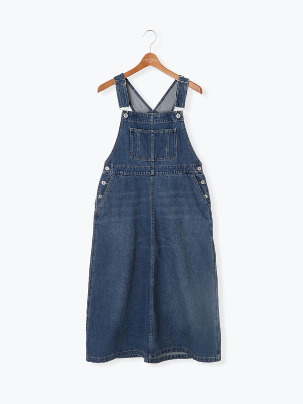 デニムサロペットスカート Ns オフホワイト ブルー Lugnoncure ルノンキュール のレディースワンピース Fd01l0h0160 ファッション通販のstripe Club