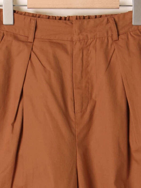 アウトレット 半端丈パンツ キャメル カーキ Ehka Sopo エヘカソポ のレディースパンツ F3173f006 ファッション通販のstripe Club