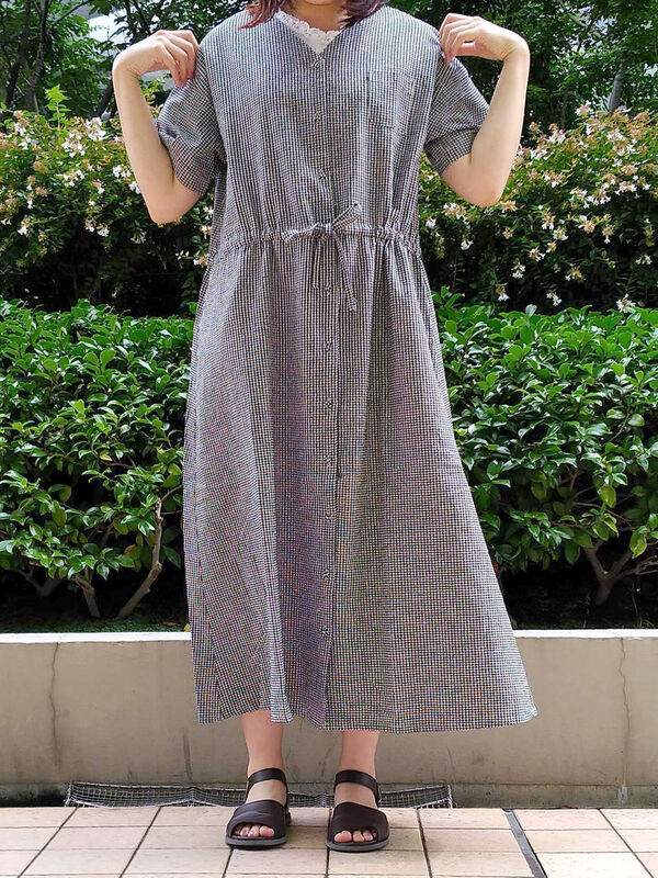 リネン混vネックワンピース オフホワイト チャコールグレー ブラック ベージュ パープル Sm2 Boyish サマンサモスモス ボーイッシュ のレディースワンピース Fl06l0h1360 ファッション通販のstripe Club