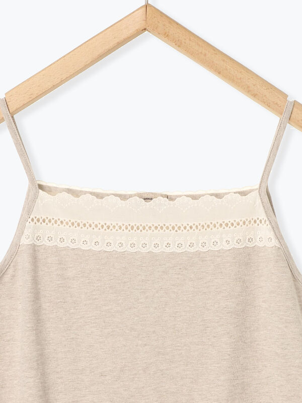 肩レースキャミソール オフホワイト ブラック ベージュ モカ Sm2 Boyish サマンサモスモスボーイッシュ のレディースキャミソール Fl06l1b1160 ファッション通販のstripe Club