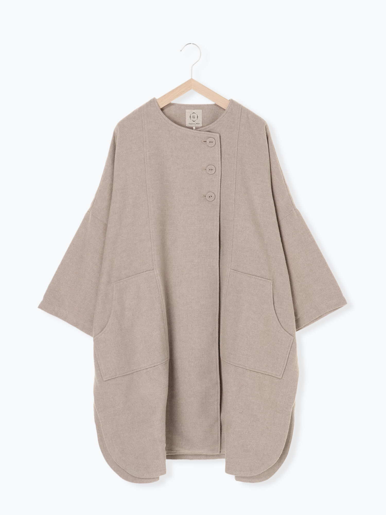 ポンチョコート ベージュ ブラウン ネイビー Sm2 Boyish サマンサモスモスボーイッシュ のレディースコート Fl04l0z0260 ファッション通販のstripe Club