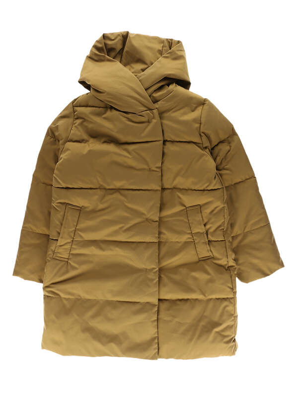 アウトレット 2wayスタンド衿取り外しエコダウンロングコート チャコールグレー キャメル American Holic アメリカンホリック のレディースコート Ha94l0z0490 ファッション通販のstripe Club