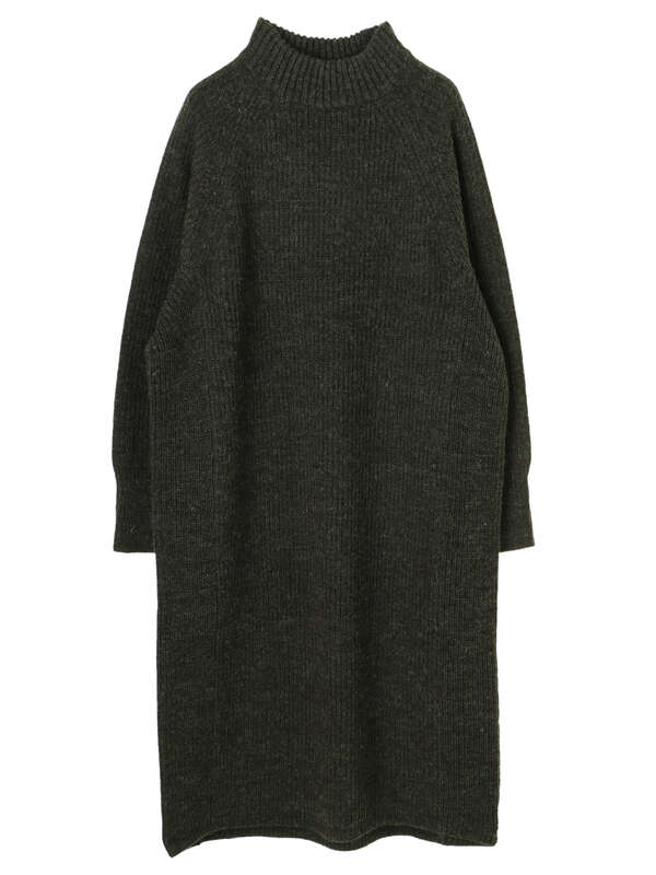 アウトレット ハイネックドルマンニットワンピース アイボリー 杢ダークグレー ブラック モカ American Holic アメリカンホリック のレディースワンピース Ha94l2h0800 ファッション通販のstripe Club