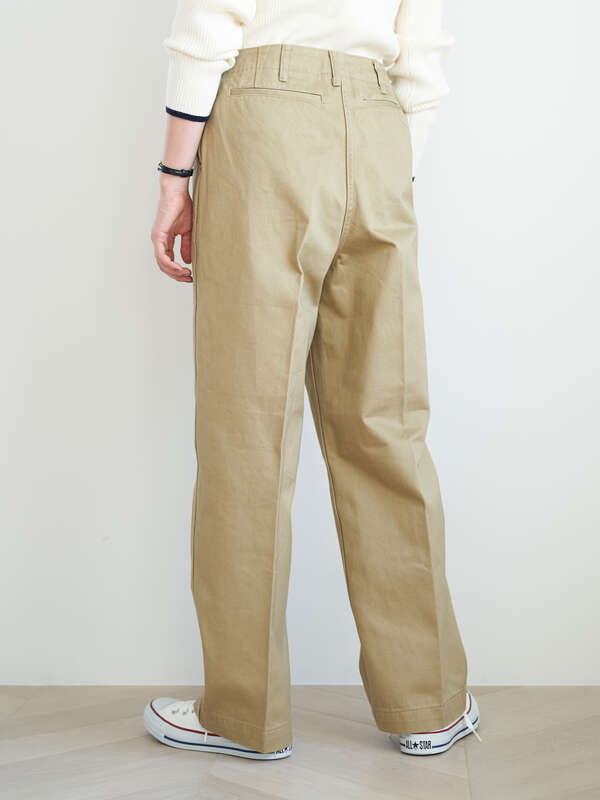 アウトレット 綿ツイルワイドパンツ アイボリー ベージュ ネイビー ギンガムチェック チェックネイビー チェックアイボリー American Holic アメリカンホリック のレディースパンツ Ha01l0f4000 ファッション通販のstripe Club