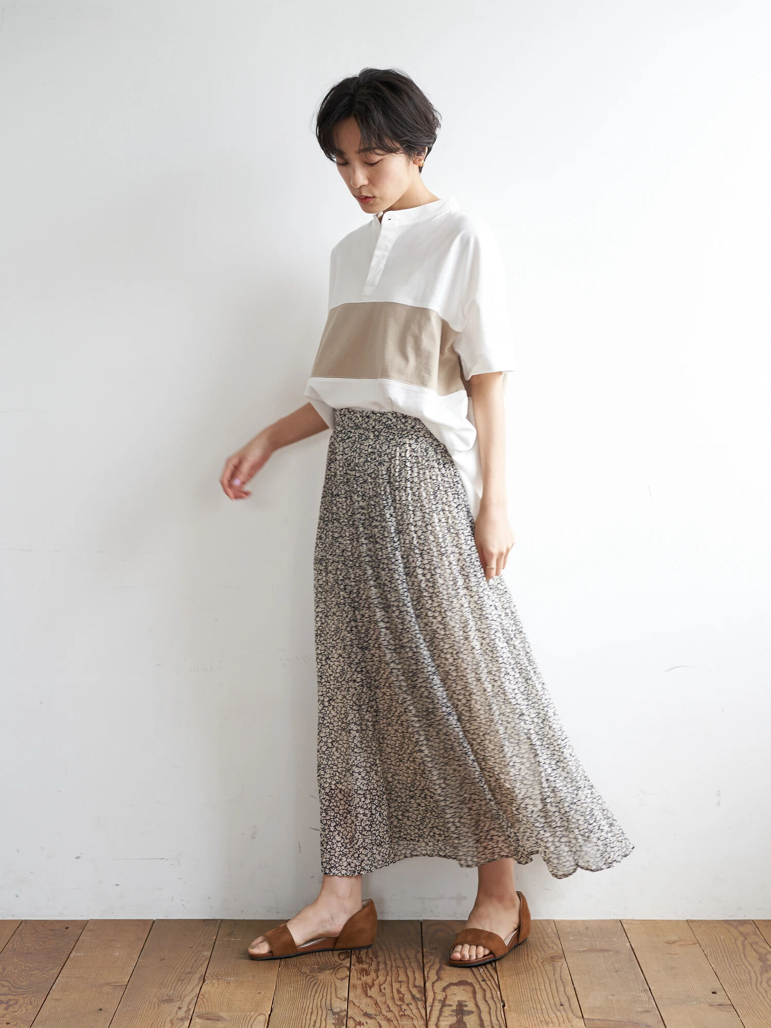 美しい Amail Wrinkles Happy スカート ロングセラー