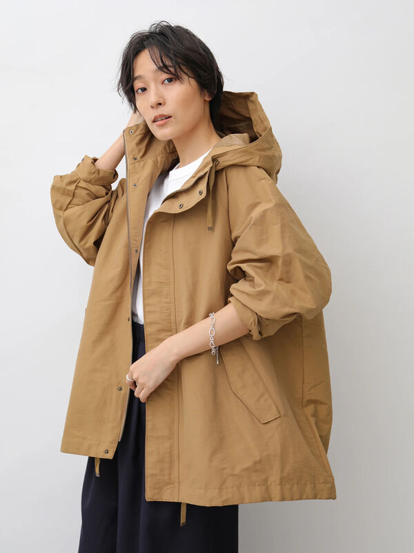 アウトレット フード付きマウンテンパーカー ベージュ カーキ ネイビー American Holic アメリカンホリック のレディースジャケット Ha03l0y0300 ファッション通販のstripe Club