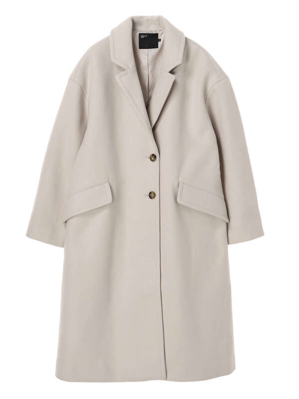 アウトレット Lee 12月号掲載 ドロップショルダーチェスターコート アイボリー ライトグレー ブラック モカ American Holic アメリカンホリック のレディースコート Ha04l0z0790 ファッション通販のstripe Club