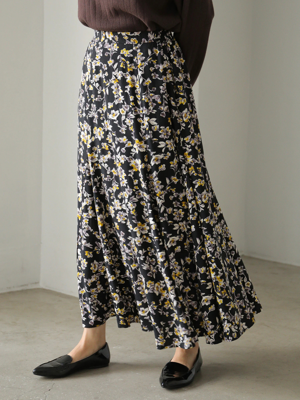 アウトレット More 3月号掲載 マーメードフレアロングスカート グレー ブラック オレンジ American Holic アメリカンホリック のレディーススカート Ha07l0l0190 ファッション通販のstripe Club