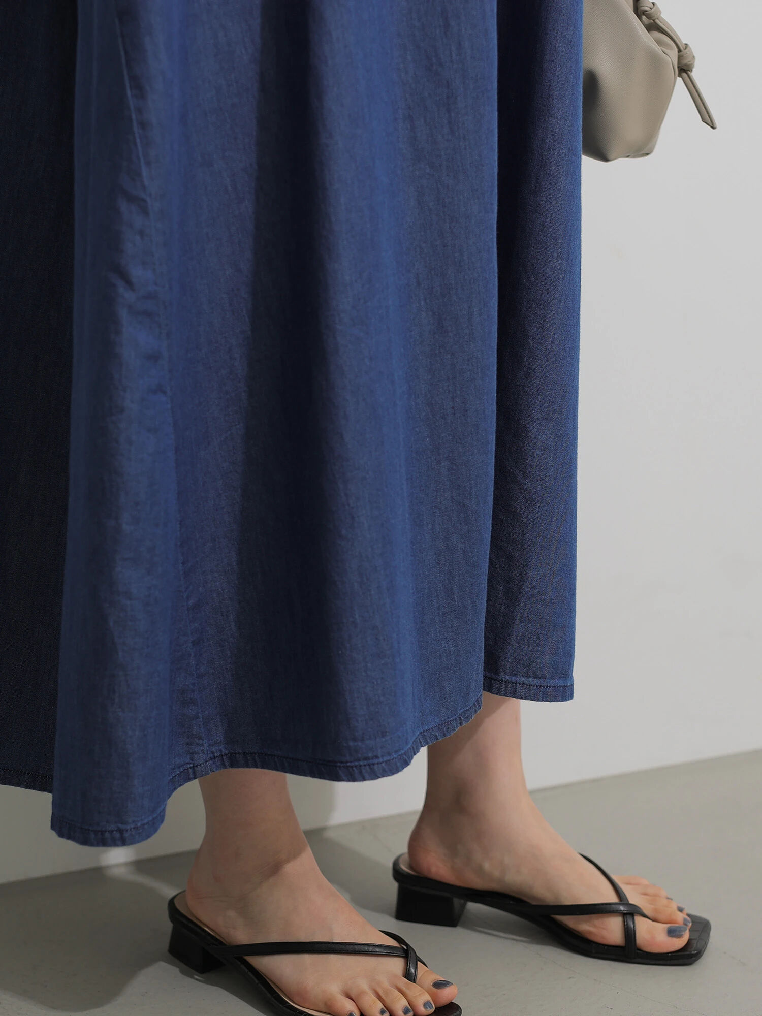 アウトレット フレンチスリーブデニムギャザーワンピース インディゴ American Holic アメリカンホリック のレディースワンピース Ha12l0h0100 ファッション通販のstripe Club