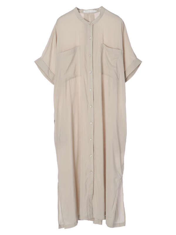 Wポケット前開きシャツワンピース ライトグレー ブラック ライトカーキ ストライプ American Holic アメリカンホリック のレディース ワンピース Ha16l0h0490 ファッション通販のstripe Club