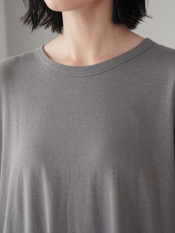 ライトスラブ半袖カットワンピース オフホワイト チャコールグレー サックスブルー American Holic アメリカンホリック のレディース ワンピース Ha13l1h0100 ファッション通販のstripe Club