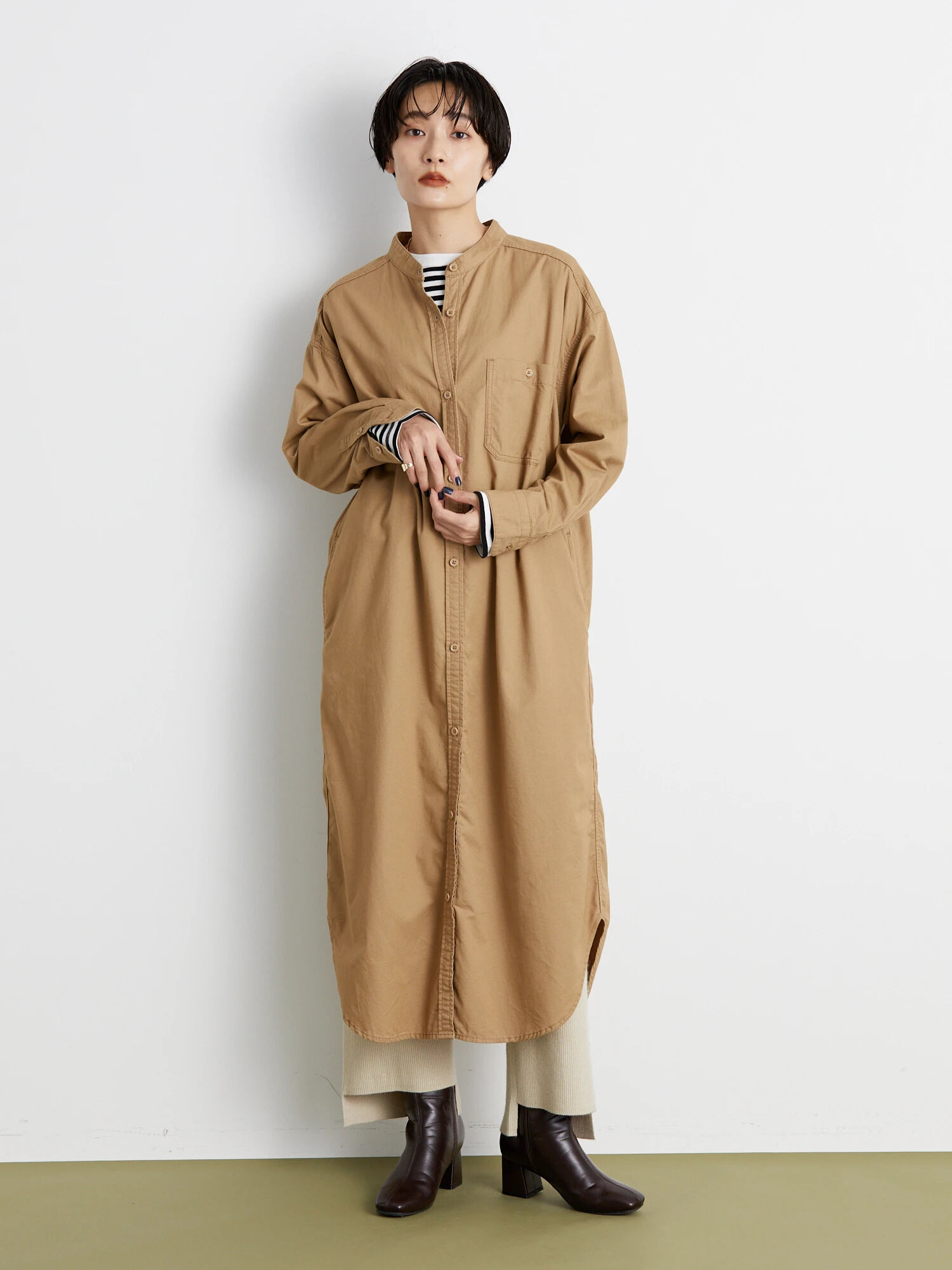 カジュアルシャツワンピース ベージュ カーキ インディゴ ワンウォッシュ American Holic アメリカンホリック のレディースワンピース Ha13l0h0500 ファッション通販のstripe Club カジュアルシャツワンピース ベージュ カーキ インディゴ ワンウォッシュ American Holic アメリカンホリック のレディースワンピース Ha13l0h0500 ファッション通販のstripe Club