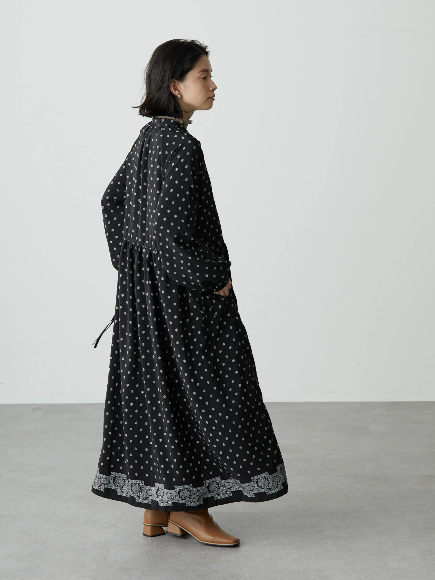 正規販売店 げんのママ様 アメリカンホリック ドット柄 ロング丈ワンピース フリーサイズ オープニング大放出セール Westjordandentistutah Com