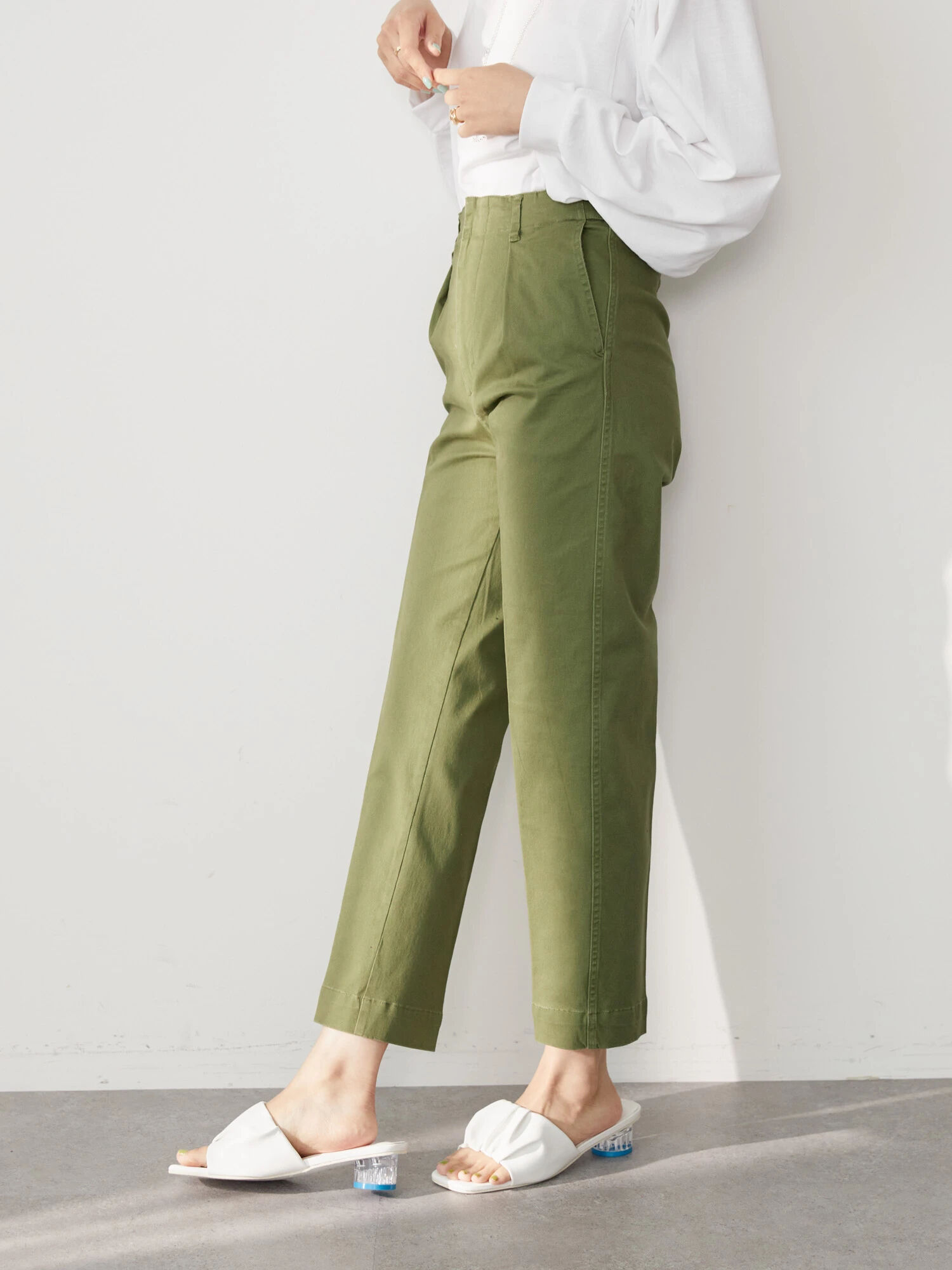 早期予約・新じゃが 22 OCTOBRE Stretch Wide Pants