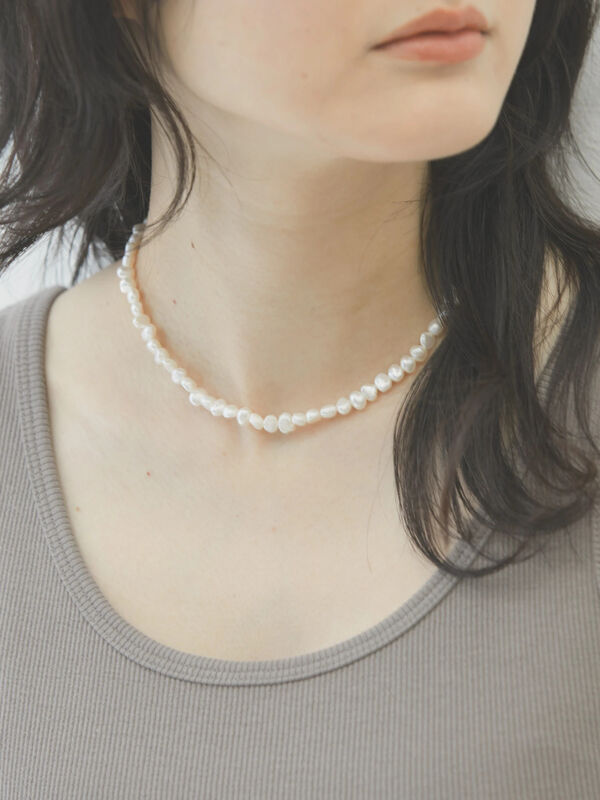 Web限定 淡水パールネックレス ホワイト American Holic アメリカンホリック のレディースネックレス Hs22ldj0400 ファッション通販のstripe Club