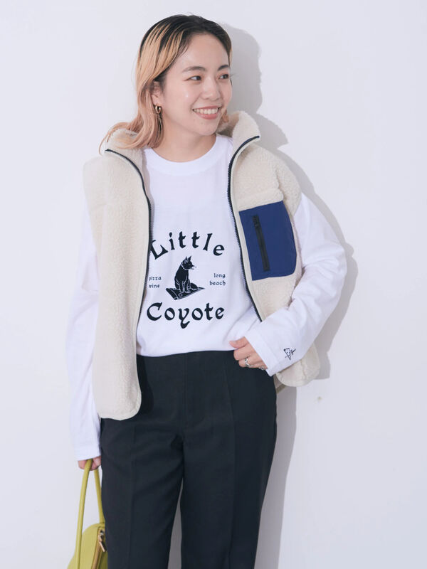 アウトレット】LITTLE COYOTEロンT（ブラック） AMERICAN HOLIC（アメリカンホリック）のレディースTシャツ【HB23L1C0500】｜ファッション通販のSTRIPE  CLUB