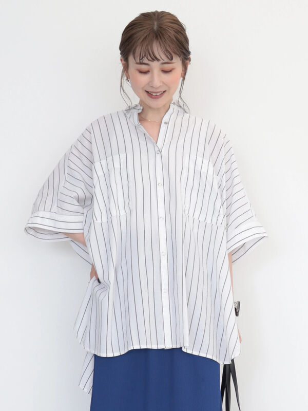 BACK-FRONT SHIRT 44サイズ　Green 新品