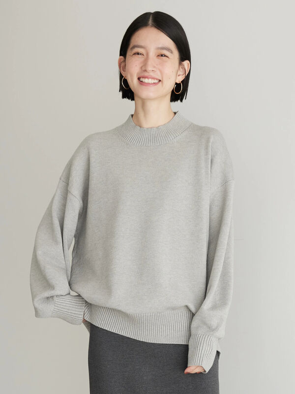 Acne Studios ブラック モックネックニット-