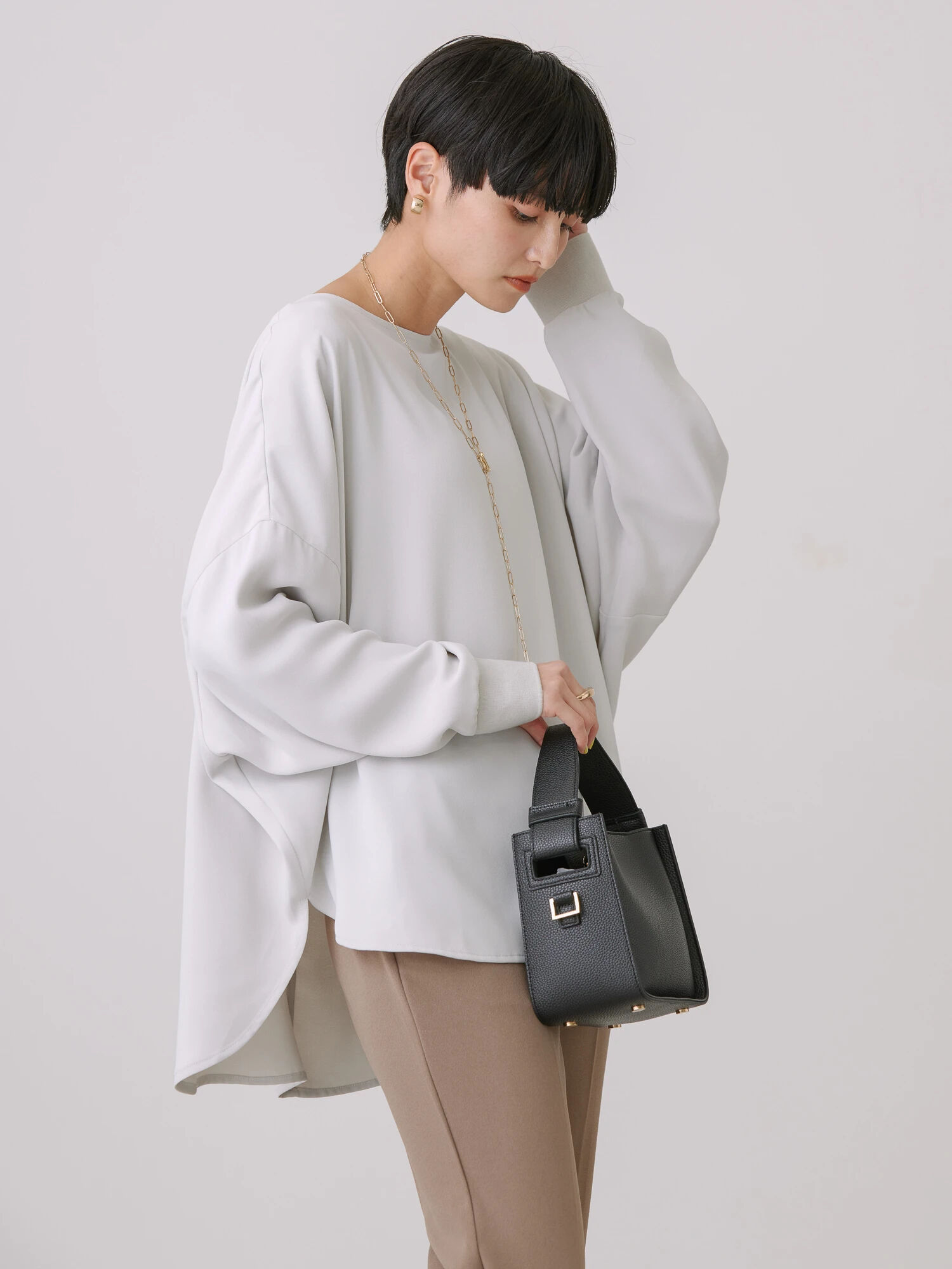 Blanc d'Ivoireコンソール、ビューロPM/天板オーク風 Blanc d