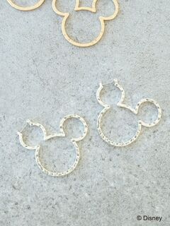 シルエットフープピアス Mickey シルバー ゴールド Disney Collection By American Holic ディズニーコレクション バイ アメリカンホリック のレディースピアス 指輪 Hx14lcj0100 ファッション通販のstripe Club