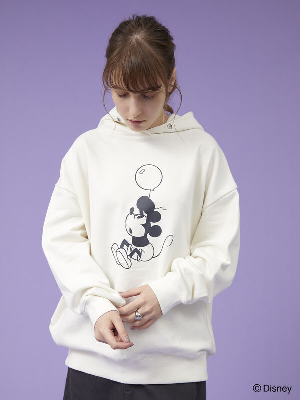 フード裏毛プルオーバー Mickey アイボリー チャコールグレー テラコッタ Disney Collection By American Holic ディズニーコレクション バイ アメリカンホリック のレディースカットソー Hx14l1c0100 ファッション通販のstripe Club