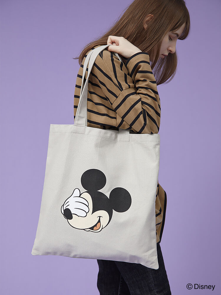 プリントトートバッグ Disney アイボリー グレー Disney Collection By American Holic ディズニーコレクション バイ アメリカンホリック のレディースバッグ ポーチ Hx14l0j00 ファッション通販のstripe Club