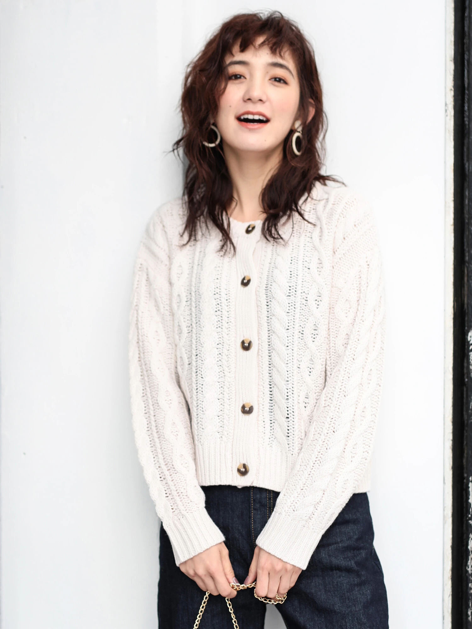 この冬着たいニットカーディガンコーディネート 19 W Style