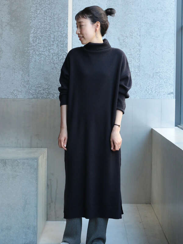 アウトレット ミラノリブタートルニットワンピース オフホワイト ライトグレー キャメル ネイビー ピンクベージュ Koe コエ のレディース ワンピース Ka97l2h00 ファッション通販のstripe Club