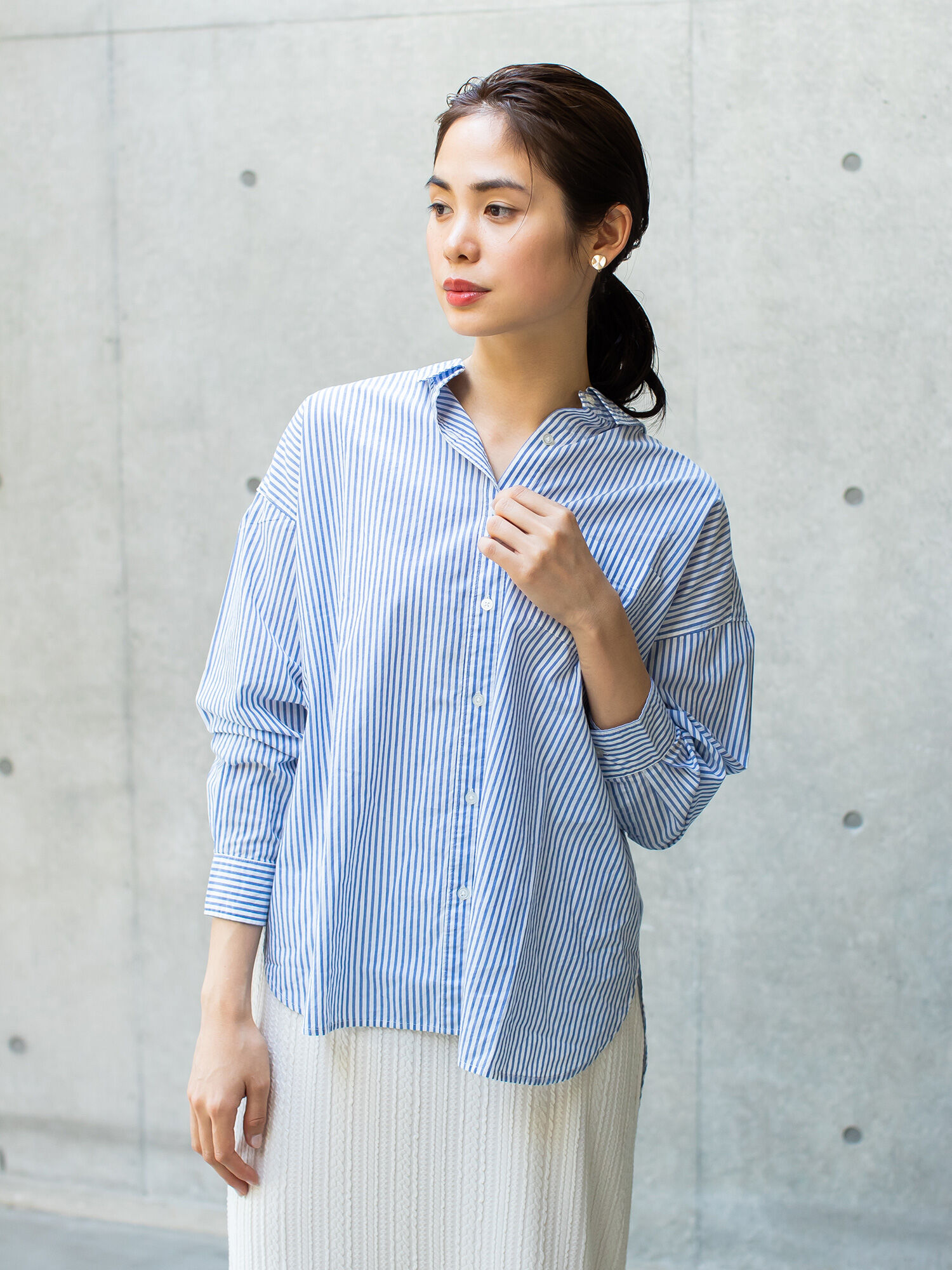 Lazo_N33° Basic Shirt Blouse ベーシックシャツ (再値引き済) phaser