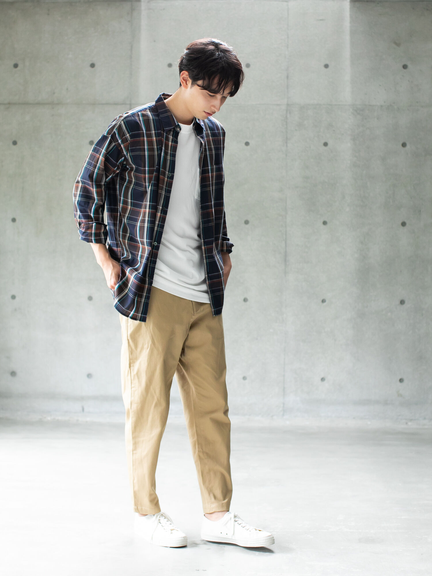 高価値 sab street my standard グレンチェックハーフパンツ