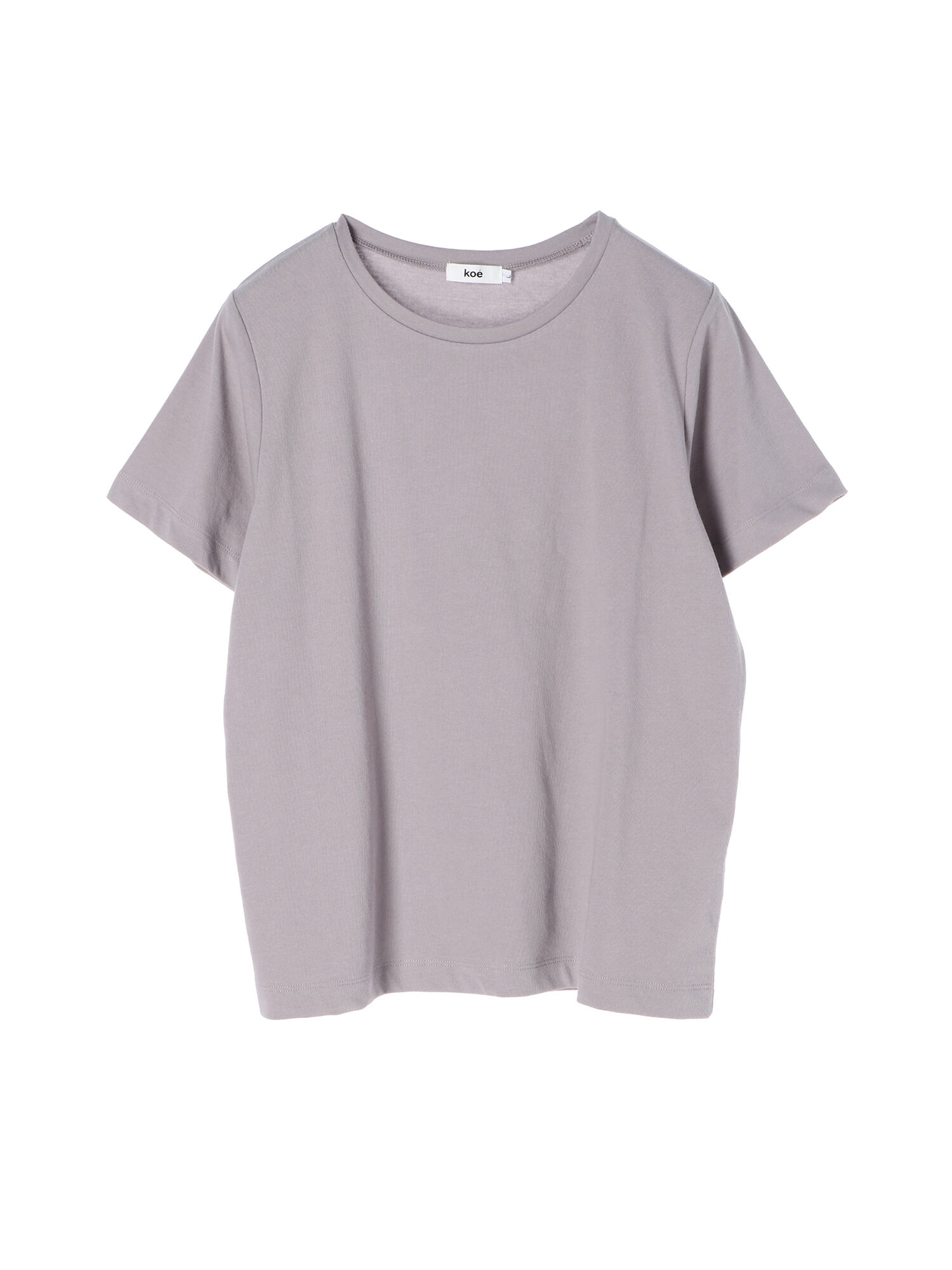 アウトレット】きれいめクルーネックTシャツ（ホワイト/ライトグレー 