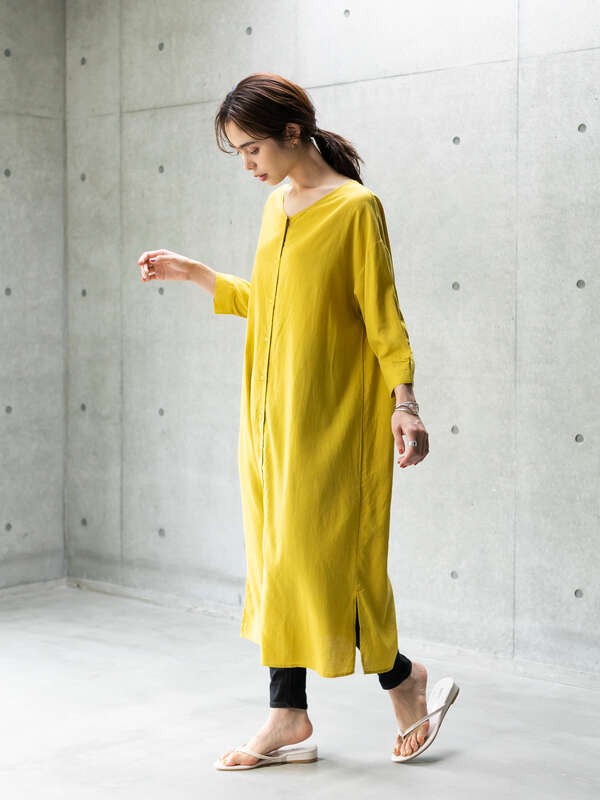 前後2wayリネンレーヨンワンピース ブラック ベージュ グレーベージュ イエロー ミント Koe コエ のレディースワンピース Ka06l0h1040 ファッション通販のstripe Club
