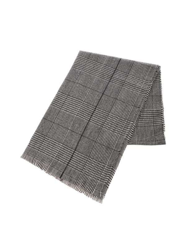 アウトレット チェックストール グレー ブラウン Koe コエ のレディースストール マフラー Kp03l6j0100 ファッション通販のstripe Club