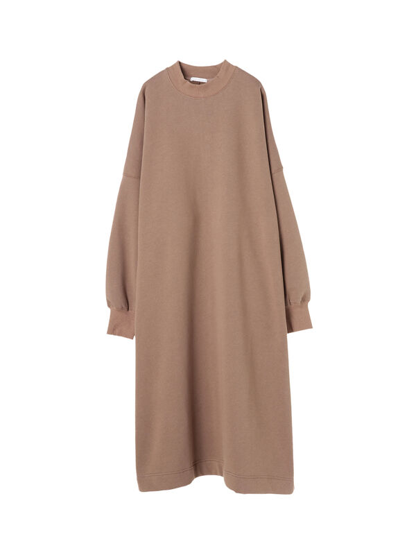 アウトレット ルーズシルエット裏毛ワンピース ブラック ブラウン Koe コエ のレディースワンピース Kp03l1h0400 ファッション通販のstripe Club