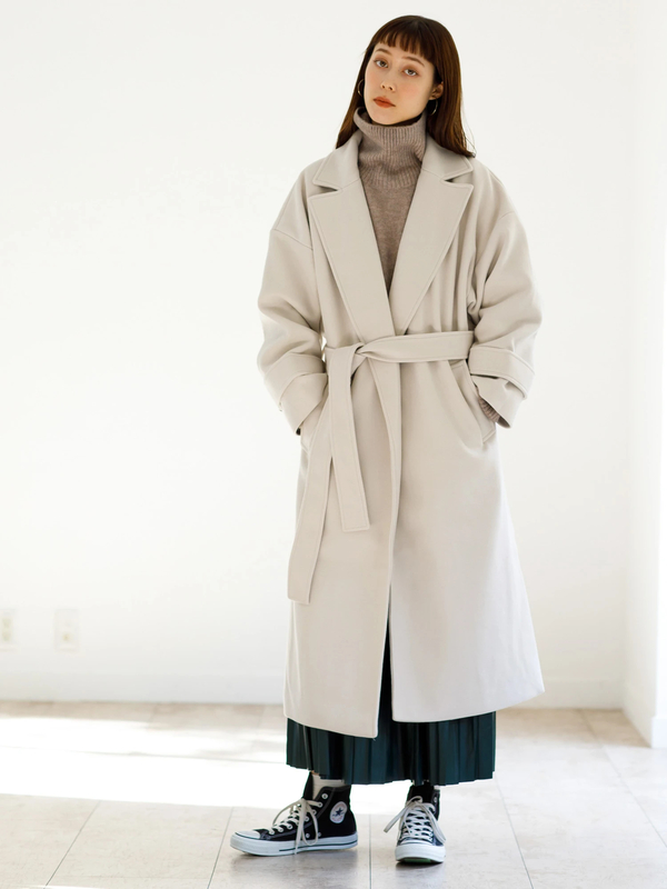 アウトレット 共紐付チェスターコート アイボリー グレー ブラック モカ Koe コエ のレディースコート Kp07l0z0300 ファッション通販のstripe Club