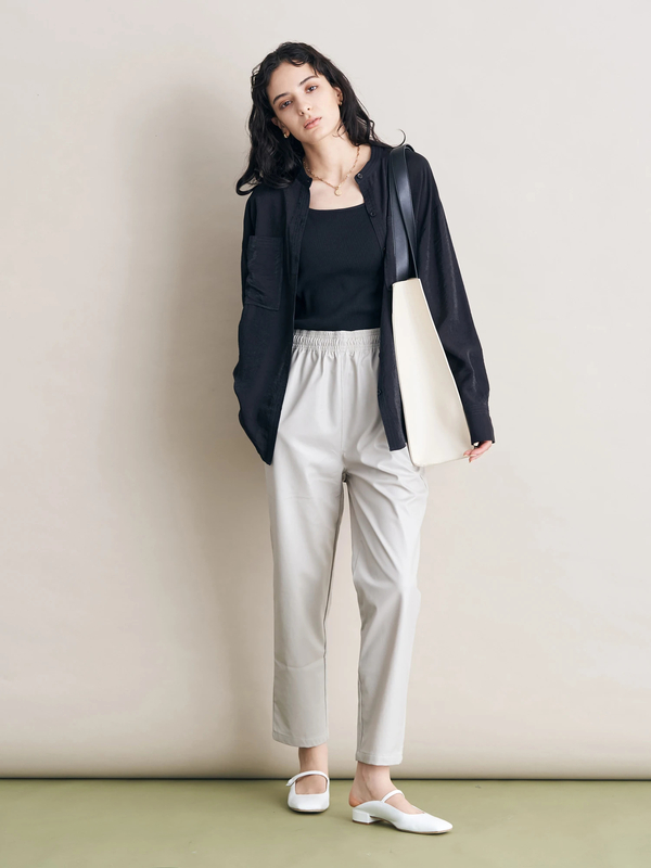 レザーテーパードパンツ ブラック グレーベージュ イエロー Koe コエ のレディースパンツ Kp11l0f0400 ファッション通販のstripe Club レザーテーパードパンツ ブラック グレーベージュ イエロー Koe コエ のレディースパンツ Kp11l0f0400 ファッション通販のstripe Club