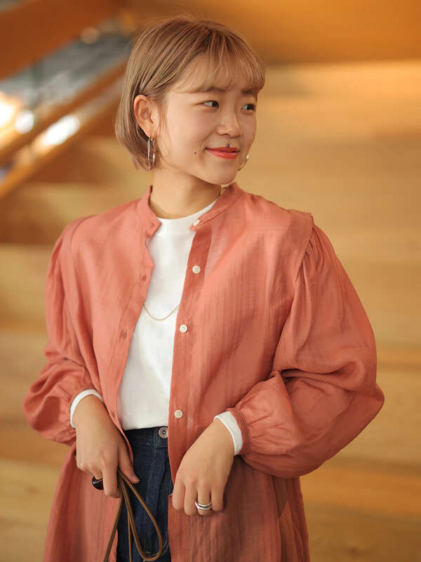 Web限定 インナー付シアーロングシャツワンピース オレンジ ミント ブルー Koe コエ のレディースワンピース Kh11l0h00 ファッション通販のstripe Club