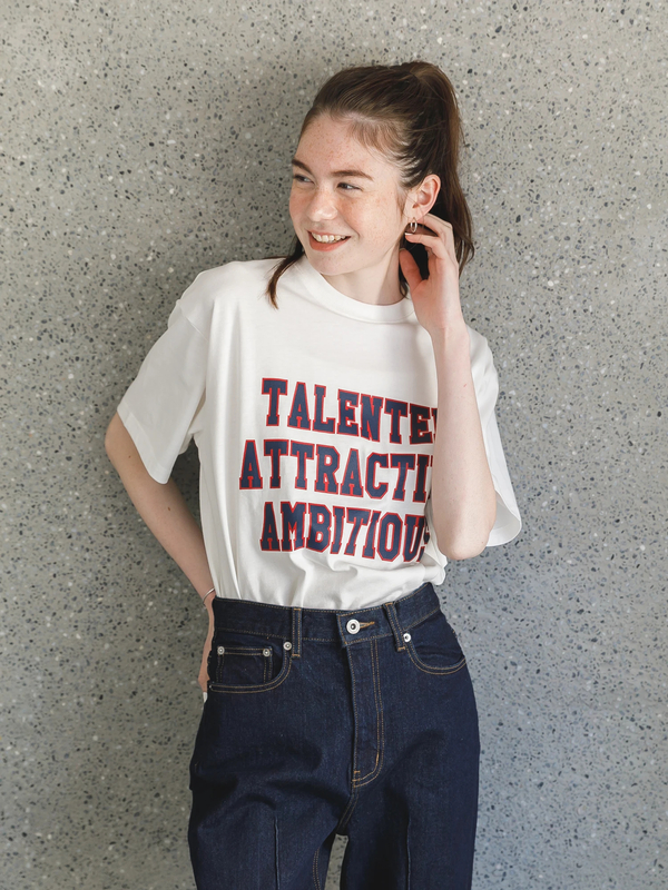 カレッジロゴtシャツ ホワイト チャコールグレー サックスブルー エクリュ Koe コエ のレディースカットソー Kp16g1c0500 ファッション通販のstripe Club カレッジロゴtシャツ ホワイト チャコールグレー サックスブルー エクリュ Koe コエ のレディースカットソー Kp16g1c0500 ファッション通販のstripe Club